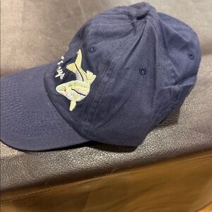 Florida Keys Navy Cap with Shark Embroidery